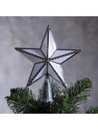 Светодиодная верхушка на ёлку «Звезда серебристая», 16 см, 10 LED, 220 В, свечение мульти - Фото 5