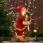 Дед Мороз под ёлку «Зимнее волшебство. С мешком и лыжами», 30 см - Фото 2