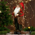 Дед Мороз "В пушистой жилетке, с веточками" 45 см - Фото 4