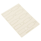 Чипборд картон "Цифры-бирки (3)" толщ.0,9-1,15 мм, р-р каждой цифры 1,5х0,5 см - Фото 3