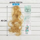 Волосы - тресс для кукол «Кудри» длина волос: 40 см, ширина: 50 см, №15 - фото 297906652