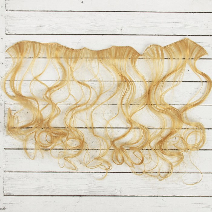 Волосы - тресс для кукол «Кудри» длина волос: 40 см, ширина: 50 см, №15 - фото 1905415897