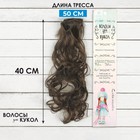 Волосы - тресс для кукол «Кудри» длина волос: 40 см, ширина: 50 см, №8 - фото 8330730