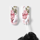 Крючки самоклеящиеся Доляна «Цветы», 2 шт, цвет и форма МИКС - Фото 4