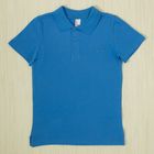 Рубашка-поло для мальчика, рост 128 см, цвет голубой CAJ 61373 - Фото 1