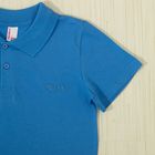 Рубашка-поло для мальчика, рост 128 см, цвет голубой CAJ 61373 - Фото 3