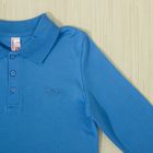 Рубашка-поло для мальчика, рост 134 см, цвет голубой - Фото 3