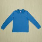 Рубашка-поло для мальчика, рост 146 см, цвет голубой - Фото 1