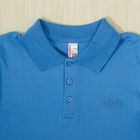 Рубашка-поло для мальчика, рост 146 см, цвет голубой - Фото 2