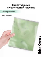 Обложки ПП 10 штук, 212×347 мм, 50 мкм, ErichKrause Fizzy Clear, для тетрадей и дневников, фиксированная, с тиснением - Фото 3