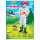 Карнавальный костюм для мальчика "Мухомор" шляпа, рубашка, штаны размер 56 рост 98-104 - Фото 2