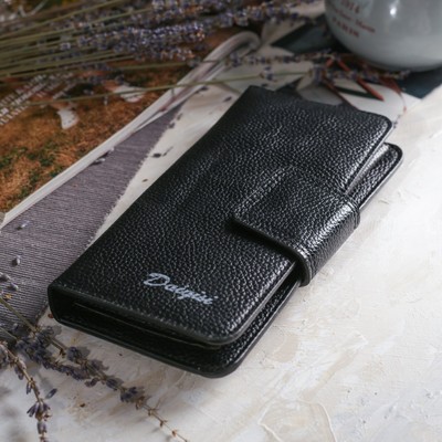 Кошелёк женский на молнии, 2 отдела, отдел для карт, монет, цвет чёрный