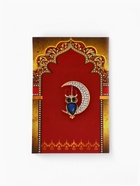 Брошь «Сова на месяце», бело-синяя в золоте - Фото 4