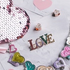 Брошь LOVE, цветная в золоте - Фото 5