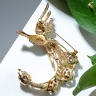 Брошь «Жар-птица с волшебным хвостом», цветная в золоте - фото 8330826