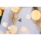 Брошь новогодняя «Ёлочка», разноцветная в золоте - Фото 6