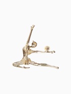 Брошь «Гимнастка с мячом», цвет чёрно-белый в золоте - Фото 2