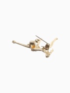 Брошь «Гимнастка с мячом», цвет чёрно-белый в золоте - Фото 3