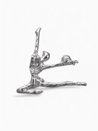 Брошь «Гимнастка с мячом», цвет красно-синий в серебре - Фото 2