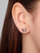 Серьги пусеты QF «Ассорти», 5 пар, настроение, цвет белый в серебре - Фото 2