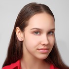 Серьги пусеты QF «Ассорти», 5 пар, настроение, цвет белый в серебре - Фото 4