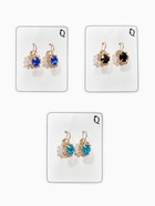 Серьги со стразами «Круг» вечеринка, крупный, миксы - Фото 4