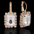 Серьги со стразами «Прямоугольник» вечеринка, миксы - Фото 6