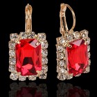 Серьги со стразами «Прямоугольник» вечеринка, миксы - Фото 8