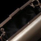 Клатч женский, отдел на рамке, длинная цепь, цвет золотой - Фото 5