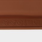 Форма для шоколада Доляна «Прямоугольник», силикон, 26×9,5 см, 10 ячеек (7,1×1,7 см), цвет коричневый - фото 4175762
