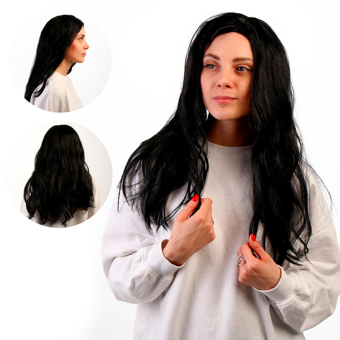 Карнавальный парик «Русалочка-брюнетка», 140 г - Фото 1