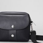 Сумка мужская на пояс, 1 отдел, наружный карман, регулируемый ремень, цвет чёрный - Фото 4