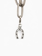 Шарм для браслета «Оберег» подкова на удачу, цвет серебряный - Фото 1