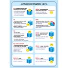 Обучающий плакат "Английский язык. Предлоги места", А4 - Фото 1