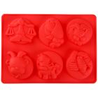 Форма силиконовая для выпечки «Зодиак», 22,5×16,5×2,5 см, 6 ячеек - Фото 1