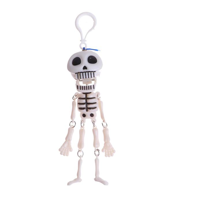 Подвеска «Скелет», белый, с чёрными глазами - Фото 1