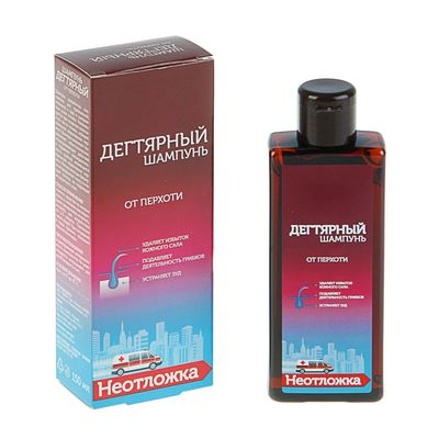 Шампунь дегтярный неотложка от перхоти, 150 мл