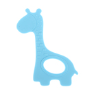 Прорезыватель силиконовый «Жирафик», цвет голубой - Фото 1