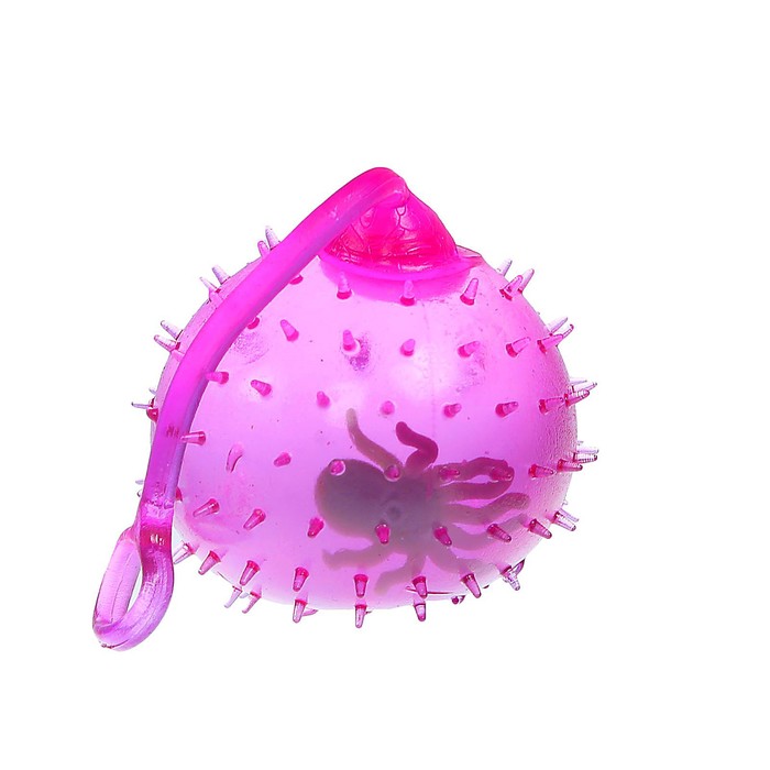 Мялка «Булава», с водой, внутри игрушка, цвета МИКС