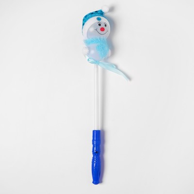 Палочка световая "Снеговик", цвет голубой
