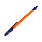 Ручка шариковая Office Style 820, узел 1.0 мм, чернила синие, корпус оранжевый неон - Фото 2