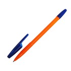 Ручка шариковая Office Style 820, узел 1.0 мм, чернила синие, корпус оранжевый неон - Фото 3