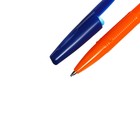 Ручка шариковая Office Style 820, узел 1.0 мм, чернила синие, корпус оранжевый неон - Фото 4