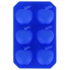 Форма силиконовая для украшений Доляна «Яблоко», 14×9 см, 6 ячеек, цвет МИКС - Фото 6