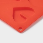 Форма для шоколада 3D Доляна «Сердце», силикон, 17×29 см, 6 ячеек (8.5×6.2 см), МИКС - Фото 3