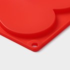 Форма для украшений 3D Доляна «Сердце», силикон, 17×29 см, 6 ячеек (8,5×6,2 см), цвет МИКС - Фото 4