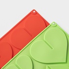 Форма для шоколада 3D Доляна «Сердце», силикон, 17×29 см, 6 ячеек (8.5×6.2 см), МИКС - Фото 5