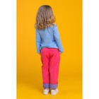 Лонгслив для девочки, рост 104 см, цвет голубой - Фото 7