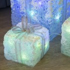 Фигура акрил. "Подарки" кубы сер. лента 15х20х25 см, 60 LED, ААx3 (не в компл.), RGB - Фото 3