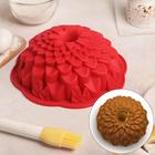 Форма для выпечки Доляна «Хризантема», силикон, 22×7.5 см, цвет МИКС - Фото 4